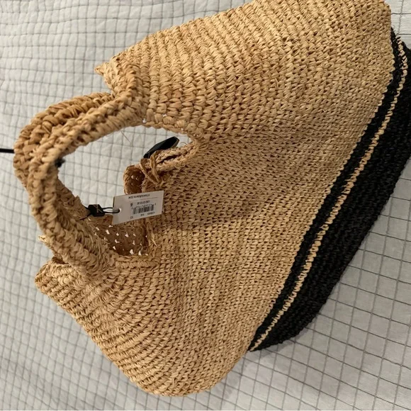 Vitamin A Tash Woven Raffia Tote Bag - Picture 3 of 7